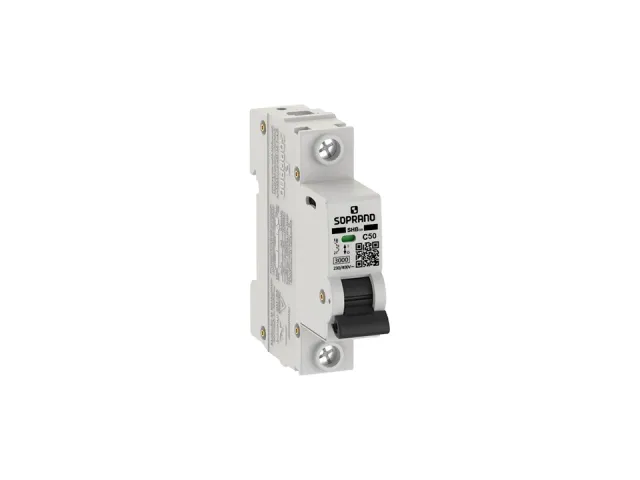 Minidisjuntor residencial SHB GIII, 1 polo, 50 A da marca Soprano