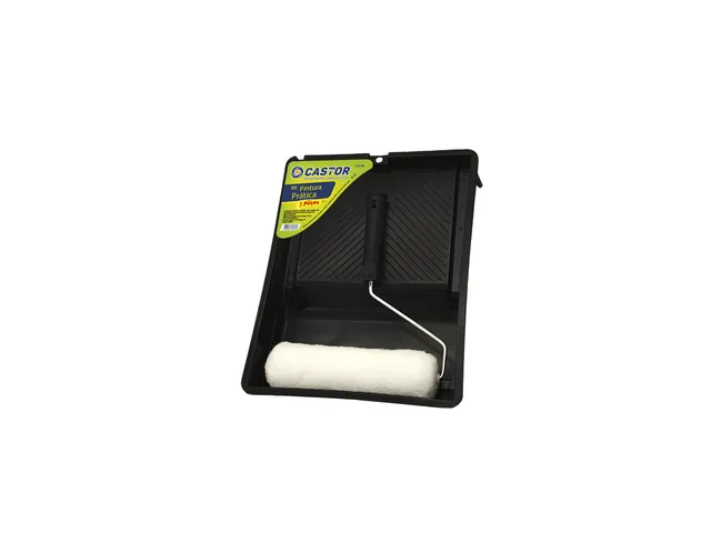 Kit Pintura Prática 808 com rolo, cabo e bandeja da marca Castor