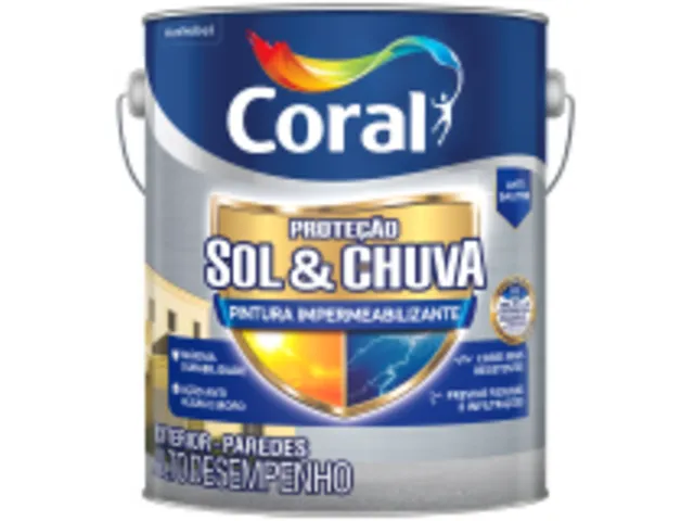 Proteção Sol & Chuva Pintura Impermeabilizante da marca Coral
