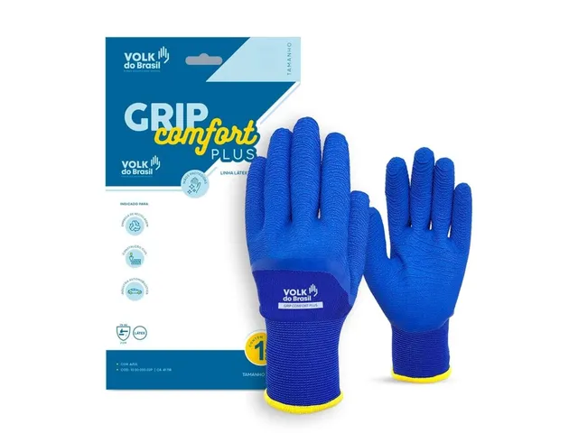 Luva Grip Comfort Plus, CA 41118 da marca Volk do Brasil